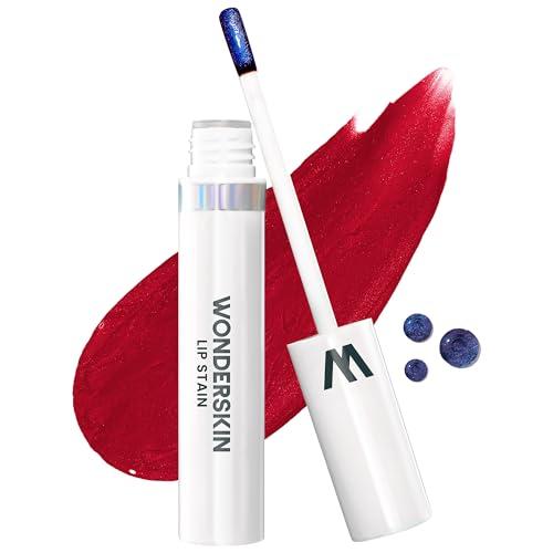 Wonderskin Wonder Blading Lip Stain Peel Off Masque - Tinta Per Labbra Rossa A Lunga Durata, Resistente All'Acqua E Al Trasferimento, Finitura Opaca Trucco Peel Off (Divine Masque)