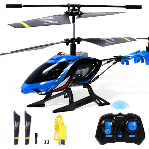 Elicottero RC, 2.4G aereo telecomandato con luci LED, Telecomando Elicottero Giocattolo Indoor Outdoor, elicottero radiocomandato per bambini ragazzi ragazze 8 9 10 11 12 anni