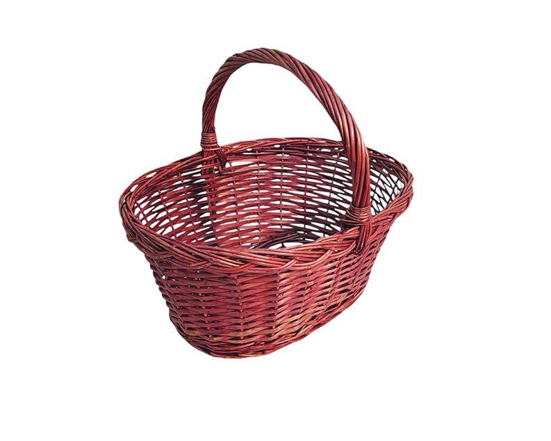 NG NICCOLAI CESTE VIMINI VARI MODELLI E MISURE IDEALI PER FUNGHI O COME PORTALEGNA CON MANICO (FUNGHI STONDATA 29X39X30(H) CM)