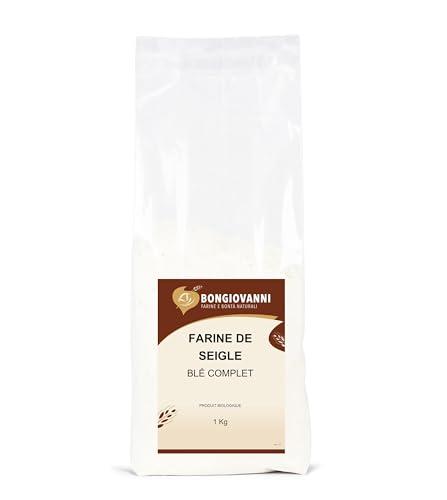 BONGIOVANNI FARINE e BONTA' NATURALI Farina Di Segale Integrale Bio, Formato da 1 Kg