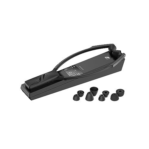 Sennheiser RS 5200 cuffie wireless digitali per ascoltare la TV: suono nitido, profili di ascolto selezionabili, chiarezza vocale, design leggero, connessioni analogiche e digitali, portata 70 m