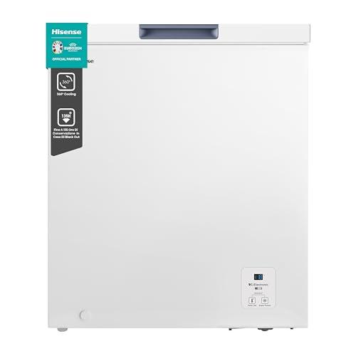 Hisense MCF141E Congelatore a pozzo, illuminazione Led, super silenzioso 40 db, 142L, classe E