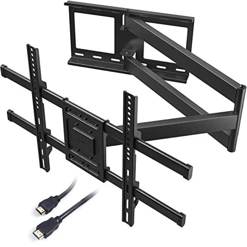 BONTEC Supporto TV Parete con Braccio Articolato Extra Lungo 1040 mm per Schermi LCD/LED/OLED da 32-75 Pollici fino a 60 kg, Inclinabile, Orientabile e Rotabile, Max VESA 600 x 400 mm