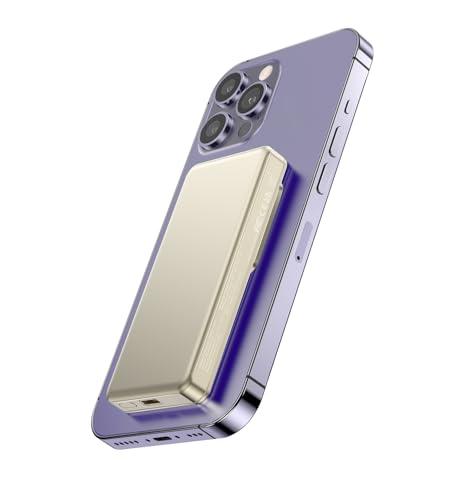 Vunzo per il power bank iPhone il caricatore rapido per Magsafe powerbank 8000mAhPD20W Il power bank portatile Magsafe utilizza una lega di alluminio magnetica ad alta densità per la iPhone12-15 apple