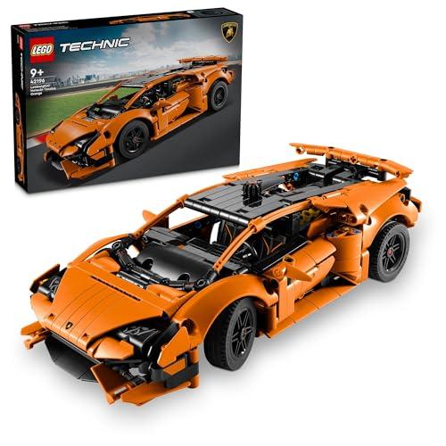 LEGO Technic 42196 Lamborghini Hurac�n Tecnica arancione Macchinina giocattolo per bambini di 9 anni