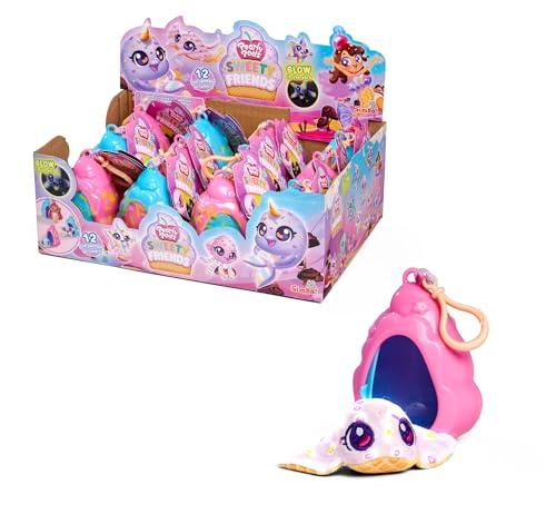 Simba Toys - Pearly Pods Sweety Friends, 12 pezzi, assortiti, viene fornito solo un articolo, peluche con effetto luminoso, 8 cm, rara sirena e perla, ciondolo a conchiglia, a partire dai 3 anni in su