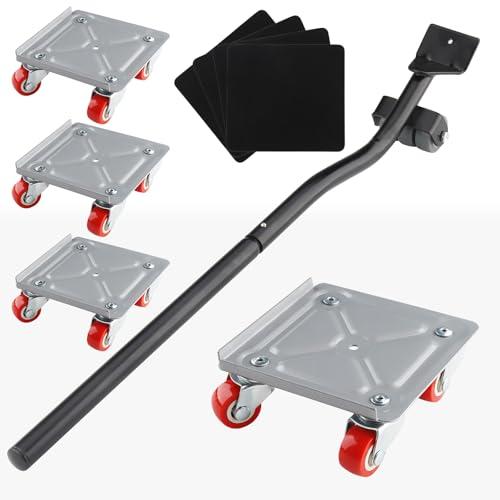 Foydream Ruote per Spostare Mobili, Sollevatore Mobili Rotante 360° Una Capacità di Carico di 600KG Rotelle Per Mobili Pesanti, Adatto Per la Movimentazione Di Mobili Pesant