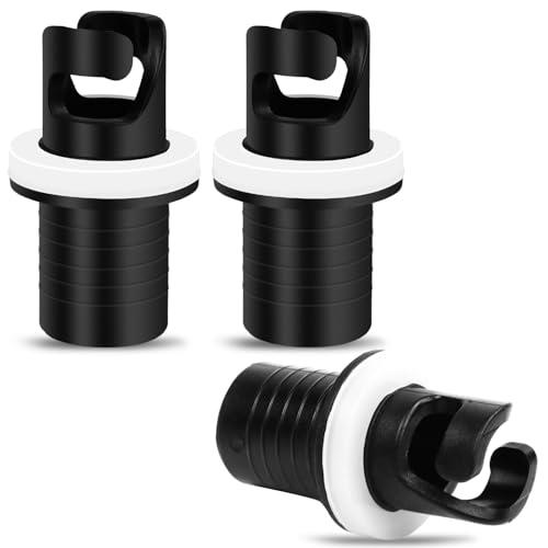 SENLINLIN Set 3 Adattatori Valvola per Gonfiaggio, Adattatore Pompa per Gommone, SUP, Kayak, Compatibile con Valvole Aria, Antiperdita & Robusto, Accessori Mare