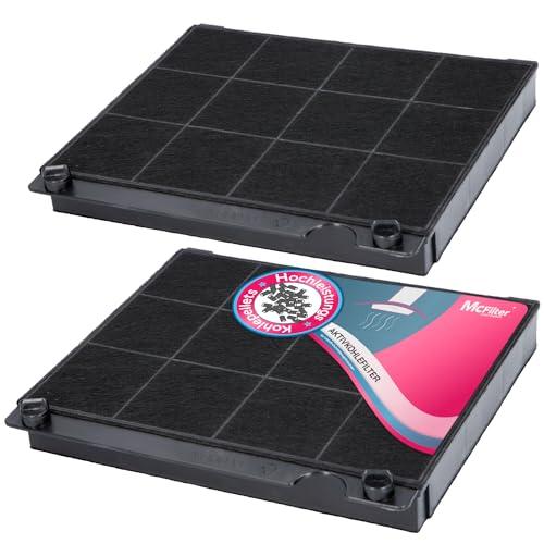 McFilter | 2x filtri a carboni attivi per cappa da cucina adatto per Elica CFC0141529, AEG/Zanker/Zanussi 9029793818, Type15, E3CFE15, Filtro per cappa da cucina