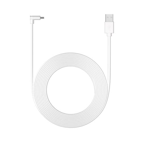 Cavo di alimentazione Ring da USB-A a USB-C da 3 m, compatibile con Indoor Camera Plus, bianco