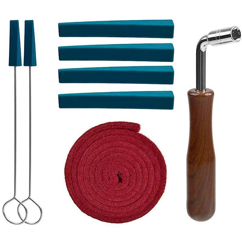 Professionale Piano Tuning Kit, Kit di Strumenti per Accordatore di Pianoforti, Kit di Accordatura per Pianoforte, 8 Strumenti Accordatore Multifunzionale Per Sintonizzazione Pianoforte Professionale