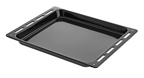 Hoover 42820218 Teglia da Forno, Accessorio Originale, Vassoio d'Appoggio, Rettangolare, Smaltata, 45,8x37x3.4 cm, Nero