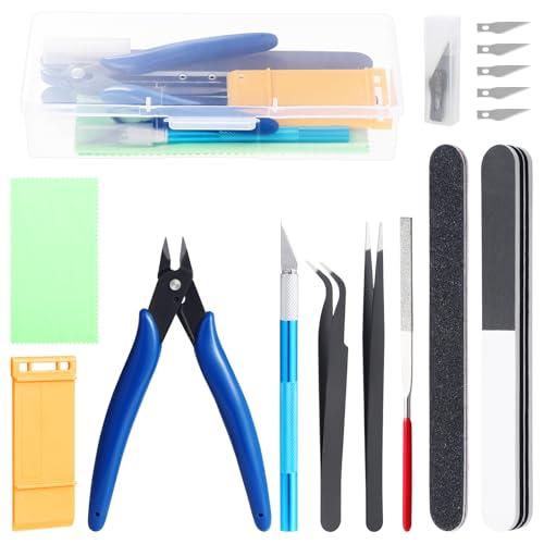 Habwea 10 PEZZI Set di strumenti per il modellismo, strumenti di base del modellatore di Gundam Strumenti di base del modellatore di Hobby