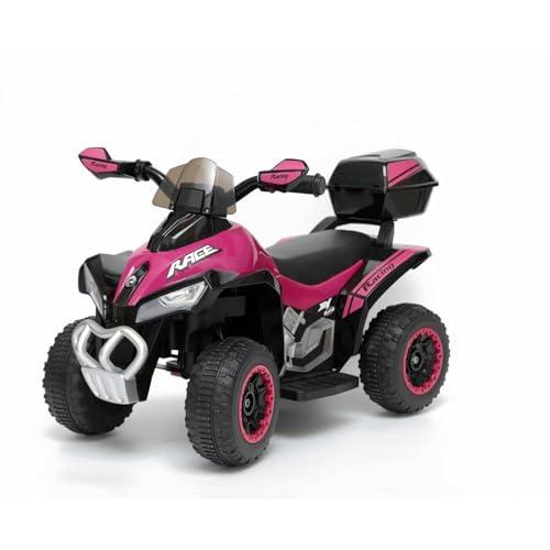 MINI QUAD DELUXE ELRTTRICO in Vari Colori 6V 78.5L x 40.5P x 46Acm (Rosa)