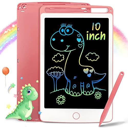 Richgv 10 Pollici Tavoletta Grafica, Lavagna Magnetica per Bambini, Portatile Lavagnetta LCD, Lavagnetta Cancellabile Elettronica, Giochi di Viaggio, Regali Natale per Bambina 3 4 5 6 7 anni