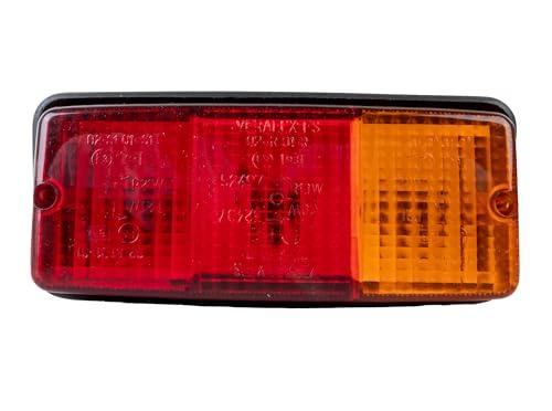 Ama Fanale Posteriore Alogeno Destro 160x70x70 mm per Veicoli Agricoli e Logistici – Tre Funzioni Luminose, Omologazione ECE, Installazione Facile, Made in Italy