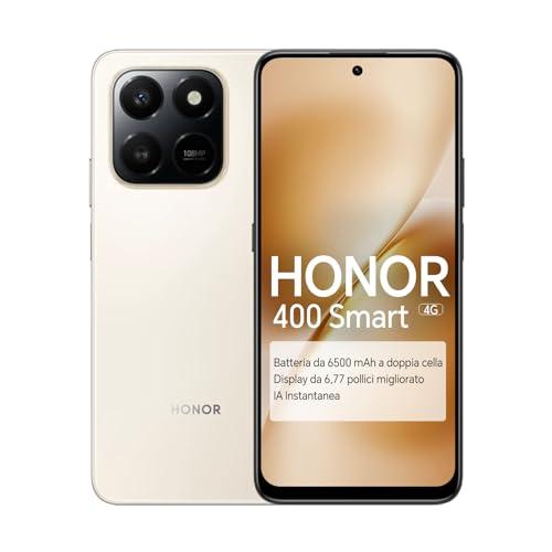 HONOR 400 Smart 4G Smartphone, Display 6,77 pollici 120Hz, 6500mAh, Fotocamera Ultra-Chiara 108MP, Tasto IA Istantaneo, 6GB+128GB, Resistenza Cadute 5 Stelle SGS, Dual SIM, Android 15