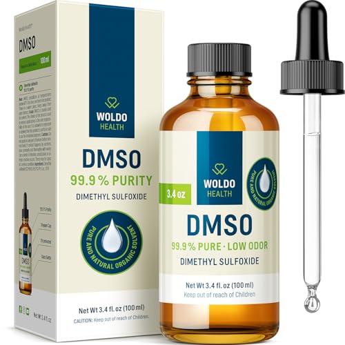 DMSO Qualità farmaceutica 99,9% Dimetilsolfossido - puro in bottiglia di vetro ambrato con pipetta e tappo contagocce - 100 ml