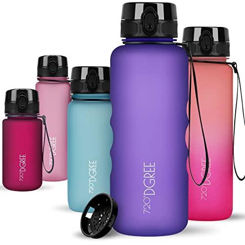 720°DGREE Borraccia 1,5 Litri “uberBottle“ +Setaccio, softTouch - Senza-BPA, Prova di Perdite - Bottiglia XL, Borracce Acqua Sportiva per Palestra, Studio Fitness, Gym, Workout, Escursioni, Università