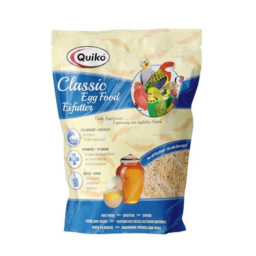 Quiko Classic Mangime per uova 1Kg Cibo concentrato e per la riproduzione per tutte le specie di uccelli ornamentali