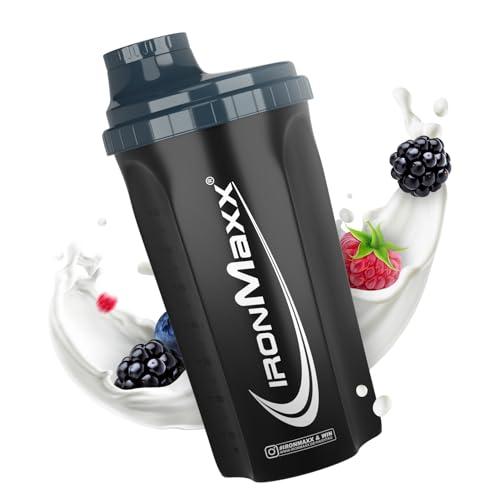 IronMaxx Eiweiß Shaker - 700 ml - Anthrazit Matt | Shaker Proteico con Tappo a Vite | Antigoccia | BPA/DEHP Free | Lavabile | Scala Graduata