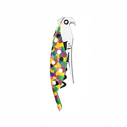 Alessi AAM32 1 Proust Parrot Cavatappi per Vino di Design, in Alluminio Profuso e PC, Multicolore