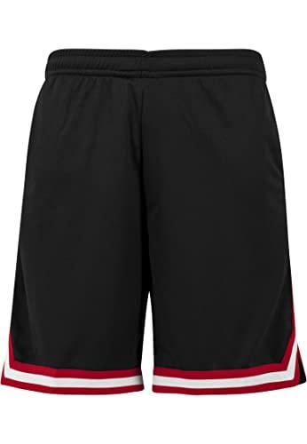 Urban Classics Pantaloncini Uomo Basket, Shorts Girovita Elasticizzato, Tasche, Striscia Colorata Laterale, Materiale Traspirante e Leggero, Taglie S-3XL