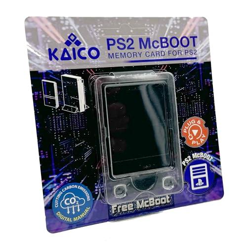 Kaico Free Mcboot 8MB PS2 Memory Card con FMCB PS2 Mcboot 1.966 per Sony Playstation 2 - FMCB Free Mcboot La tua PS2 - Plug and Play - Playstation 2 CFW McBoot 1.966
