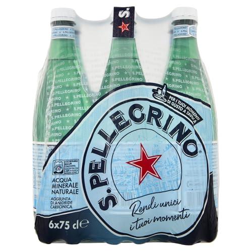 S.Pellegrino, Acqua Minerale Naturale Frizzante - 6 bottiglie da 75cl