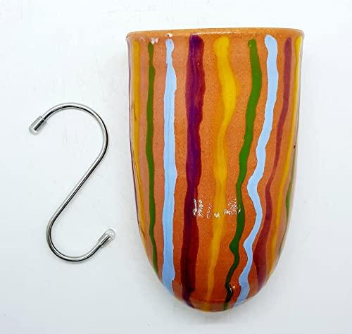 Umidificatore per Termosifoni + Gancio ad S Ceramica Handmade Le Ceramiche del Castello Made in Italy