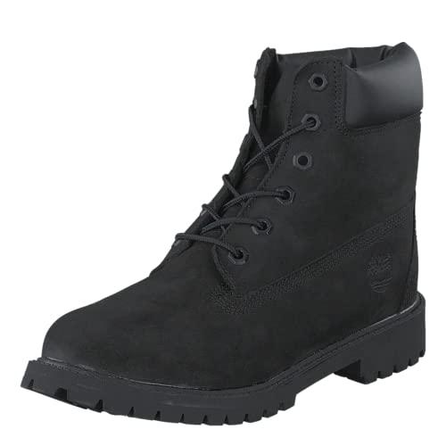 Timberland 6 Inch Premium Waterproof (Junior), Stivali Stringati Unisex - Bambini, Nero Black, 38 EU