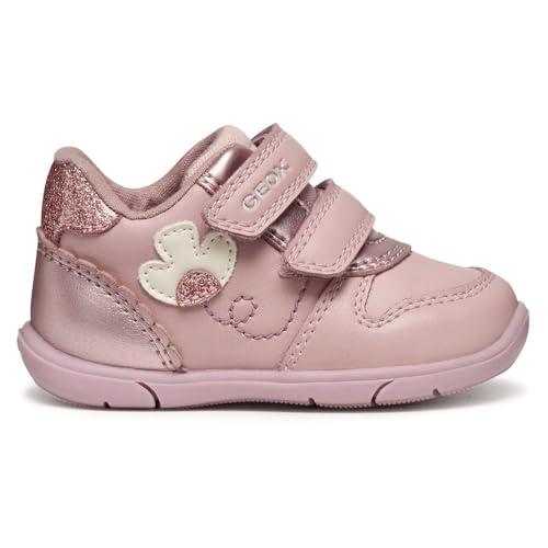 Geox B Zapito Girl, First Walker Shoe Bimba 0-24, Rosa Antico, 22 EU