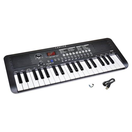Farfisa | Tastiera Elettronica Professionale MIDI a 37 Tasti con Funzione Touch, con Presa USB-C e Uscita per Cuffie, 49x18,5x5,5cm