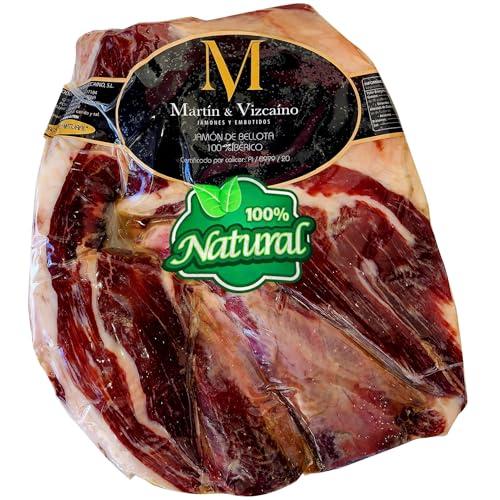 2.5 Kg Prosciutto 100% Iberico Pata Negra BELLOTA Disossato (Spalla) - Da Maiali Iberici Alimentati con Ghiande e Processo di Stagionatura 100% Naturale - Jamon Iberico Deshuesado Spagnolo de Bellota