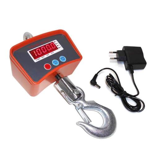 Bilancia da Gru 1000kg Digitale | Dinamometro Professionale ad Alta Precisione con Gancio in Acciaio Inossidabile