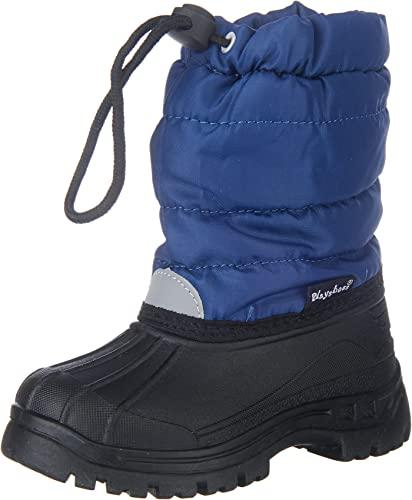Playshoes Winter-Bootie/Stivaletto Invernale, Unisex - Bambini e ragazzi, Blu (Marino), 24/25 EU