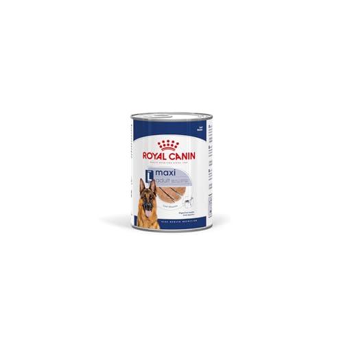 Royal Canin Maxi Adult | 12 x 410 g | Alimento completo per cani grandi adulti (26-44 kg) | Cibo umido ricco di nutrienti ed equilibrato con proteine altamente digeribili