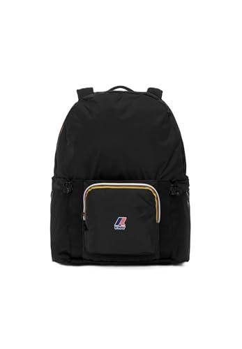 K-Way Le Vrai 4.0 Michel Zaino, Nero Pure, Nylon Ripstop Impermeabile, 42 x 32 x 14 cm