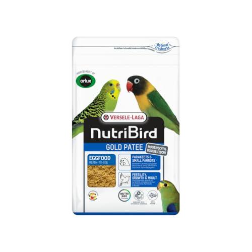 Versele-Laga NutriBird Gold Patee | 1 kg | Pastoncino per Parrocchetti e Piccoli Pappagalli | Inumidito con Miele 100% Naturale | Contiene L-lisina e Metionina Essenziali