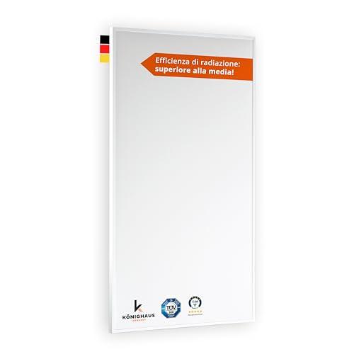 Riscaldatore a infrarossi Könighaus - 130 watt ✓ Doppia protezione anti-surriscaldamento ✓ Temperatura di esercizio in 2-4 min ✓ Montaggio a parete