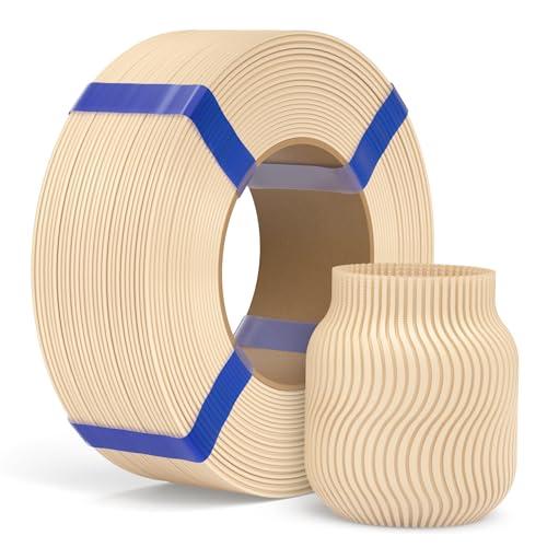 ELEGOO Filamento PLA Basic Di Ricarica 1,75 mm Beige 1 kg, PLA Refill Per Stampante 3D Senza Bobina, Precisione +/- 0,02 mm, Compatibile Con Bobina Riutilizzabile
