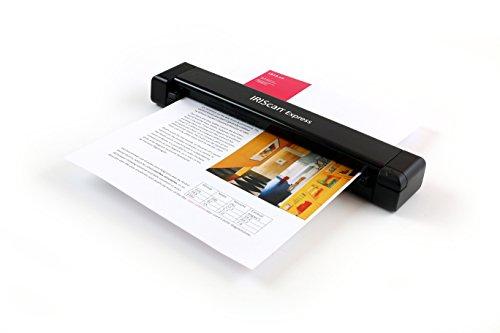 IRIScan Express scanner a4 portatile 8PPM-v4: editor PDF gratuito, simplex, USB, scansione in Word, PDF, XLS, biglietti da visita in Outlook, scanner documenti Win.