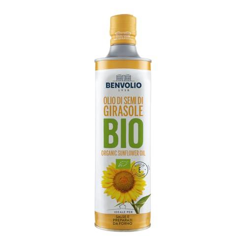 BENVOLIO 938 Bio Olio Di Semi Di Girasole Biologico - 750 Ml - Ricco Di Vitamina E E Di Omega 6