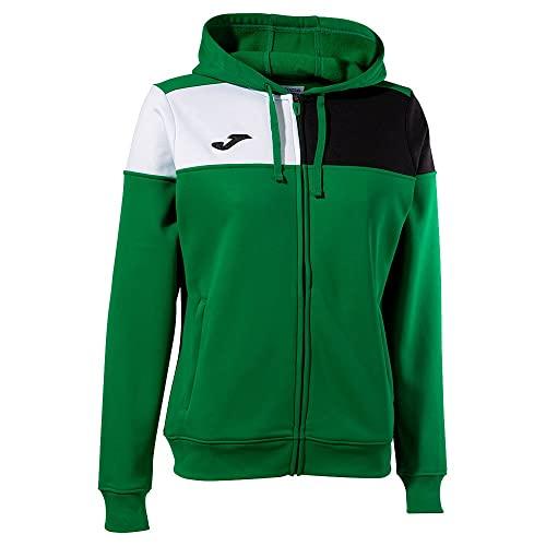 Joma Giacca con cappuccio donna Crew V verde nero bianco