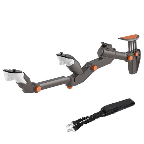 Calcio VR Regolabile per Meta Quest 3 - Gun Stock con Attacco Magnetico, Lunghezza Adjustable, Pitch del Controller e Angoli di Imbardata Sintonizzabili