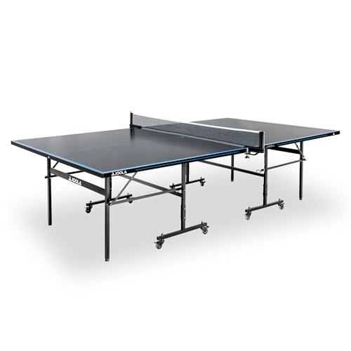 JOOLA Tavolo da ping pong professionale per esterni, J100A, in alluminio, resistente alle intemperie, pieghevole, 274 x 152,5 x 76 cm, colore: antracite/blu