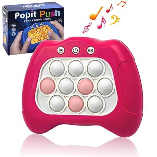 Jastown Gioco Quick Push Bubbles Per Bambini e Adulti, Pop It Game, Poppit Elettronico,Giocattoli Sensoriali Fidget Toys, Giocattolo Antistress, Pop Fidget Game Giocattoli Per Ragazzi, Ragazze (rosa)