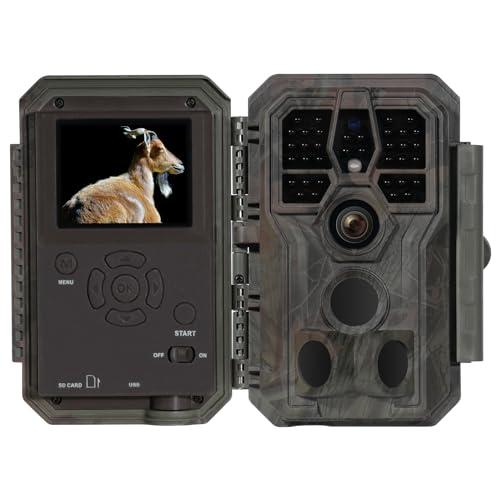 GardePro A5 Fototrappola Infrarossi Invisibili, 64MP 1296P H.264 Vidéo, Fotocamera da Caccia, Animali Fotografiche da Caccia, Movimento Attivato Visione Notturna Esterna Fototrappola Sorveglianza