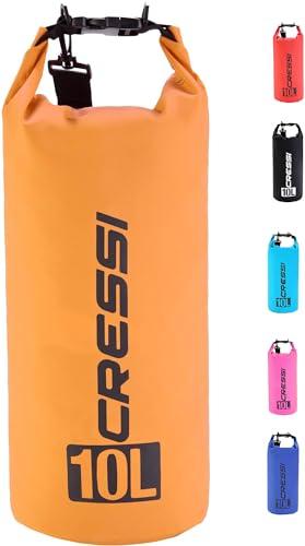 CRESSI Dry Bag, Sacca/Zaino Impermeabile per attività Sportive Unisex Adulto, Arancio, 15 LT
