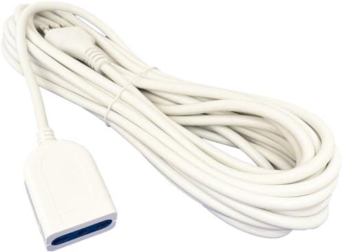 Prolunga Bipasso 10 Metri Cavo Elettrico Spina 10/16A Presa Schuko 250V Max 1500W